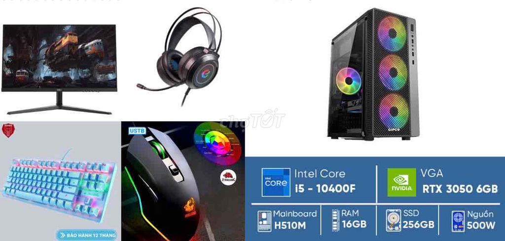 PC GAMING Core i5 10400F | 16GB 256GB RTX 3050 6GB