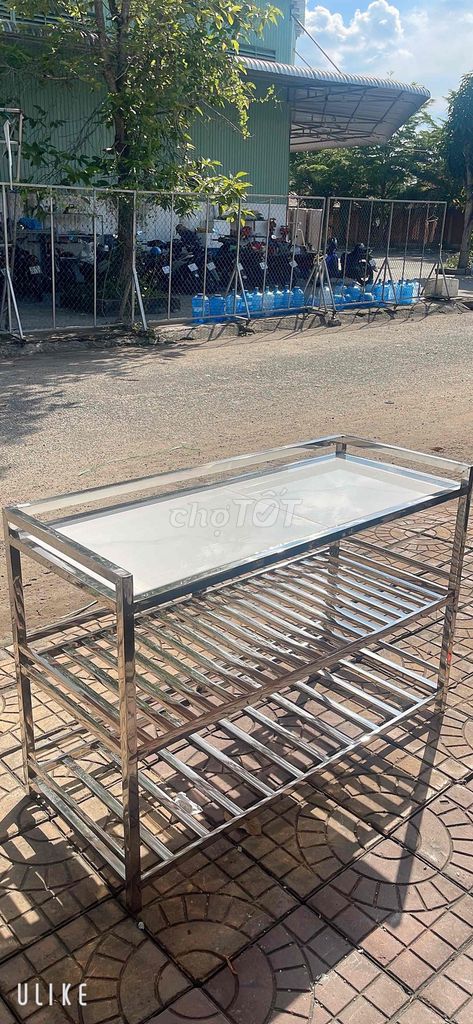 Kệ Inox Bạc 50cm x 1m2 x 81cm. Mua bán Tủ, kệ gia đình tại Quận Cái Răng Cần Thơ được đăng bởi INOX Gia Dụng  hình 1