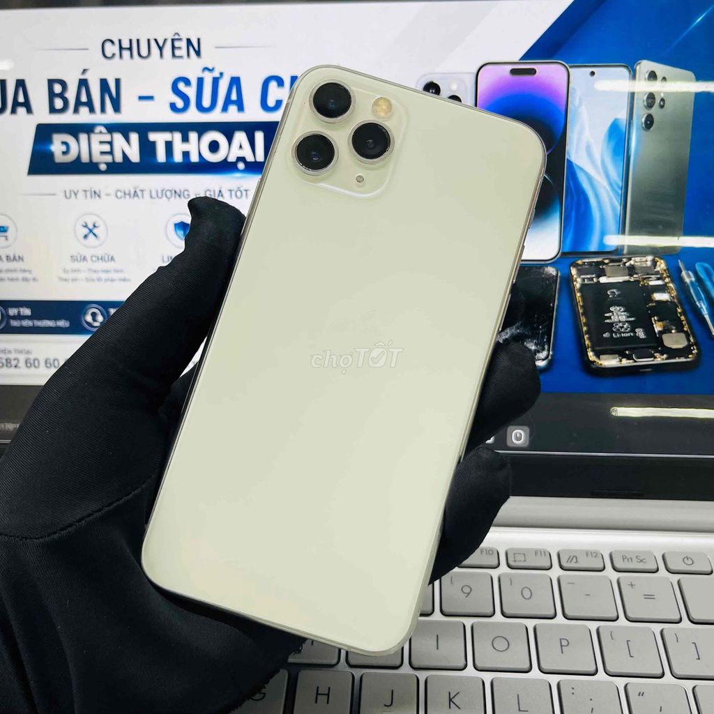iPhone 11 Pro 64GB Màu trắng Quốc Tế. Mua bán Điện thoại tại Thành phố Biên Hòa Đồng Nai được đăng bởi DT MOBILE BIÊN HOÀ hình 1