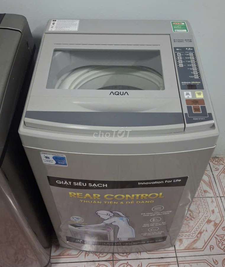 Máy giặt Aqua AQW-S70CT 7.2kg Xám. Mua bán Máy giặt tại Quận 4 Tp Hồ Chí Minh được đăng bởi Tủ lạnh máy giặt hình 1
