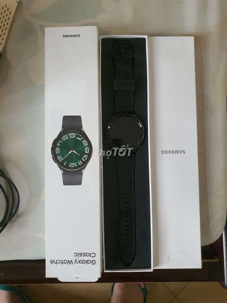 Samsung Galaxy Watch 6 Classic 47mm Đen (Full box). Mua bán Thiết bị đeo thông minh tại Thành phố Vũng Tàu Bà Rịa - Vũng Tàu được đăng bởi Dat Nguyen hình 1