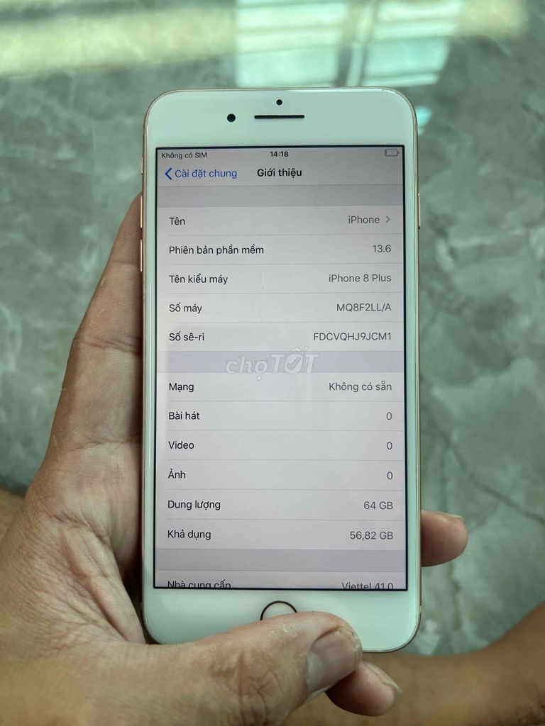 Apple iPhone 8 Plus 64GB Vàng hồng LL/A. Mua bán Điện thoại tại Huyện Kim Sơn Ninh Bình được đăng bởi Keng  hình 1