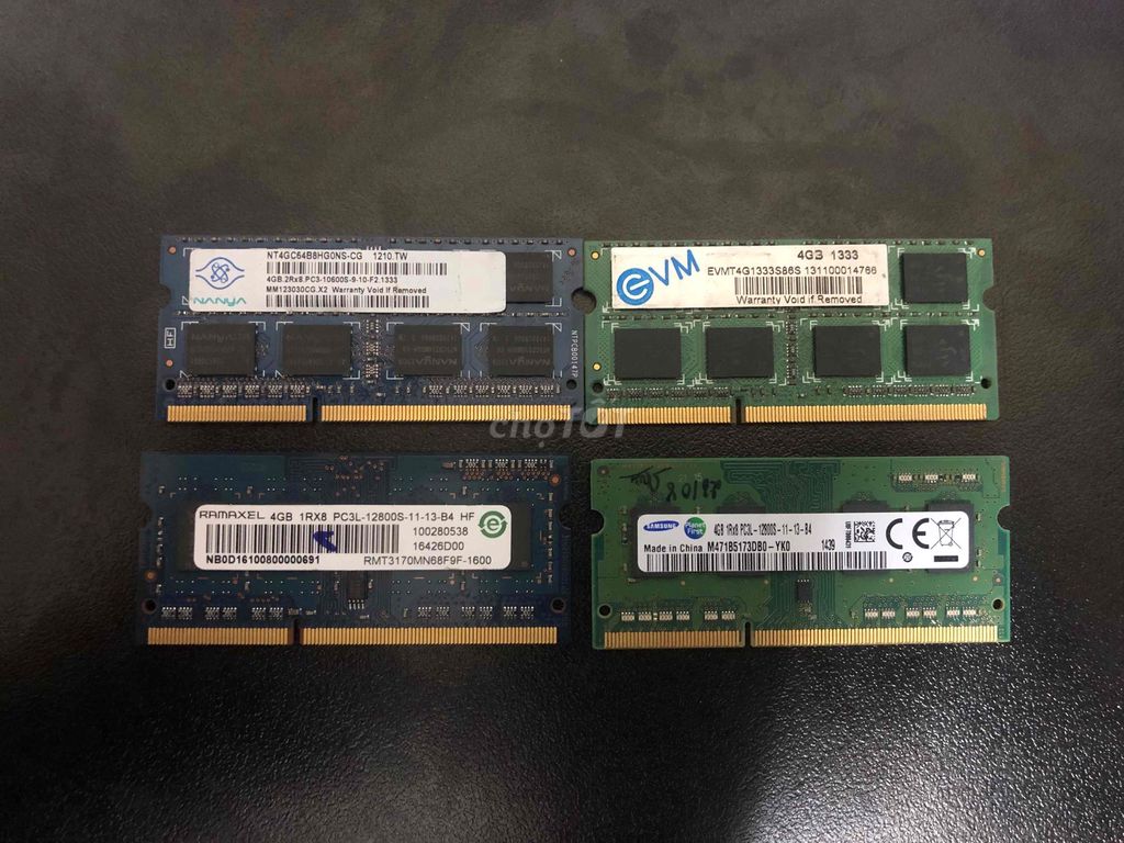4 RAM laptop 4gb/thanh. Mua bán Linh kiện (RAM, Card...) tại Quận Thanh Xuân Hà Nội được đăng bởi Vũ Hào Quang hình 1