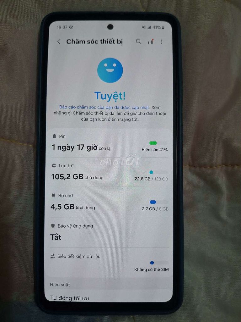 Samsung Galaxy A52 5G 8GB/128GB Xanh dương. Mua bán Điện thoại tại Thành phố Phan Thiết Bình Thuận được đăng bởi Hoàng Nguyễn hình 1