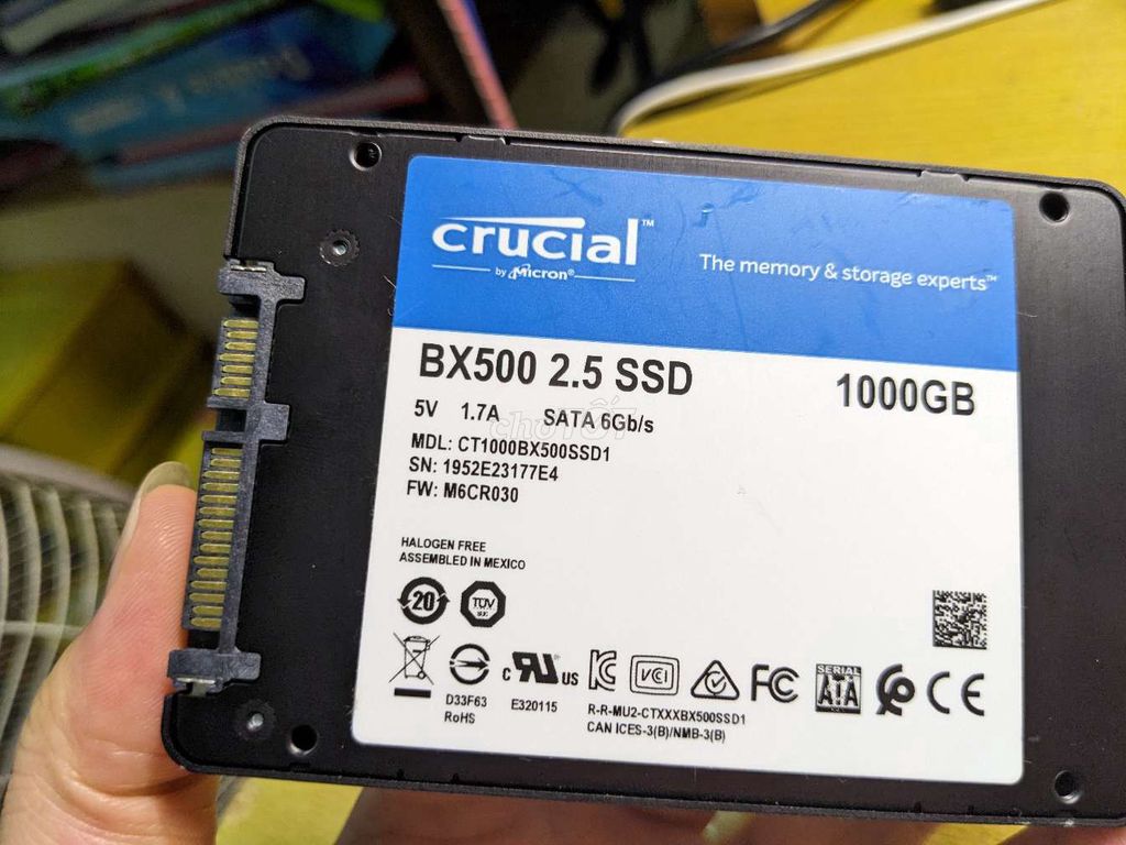 Ổ cứng SSD Crucial BX500 1000GB Gần như mới. Mua bán Linh kiện (RAM, Card...) tại Huyện Hoài Đức Hà Nội được đăng bởi Sky hình 1