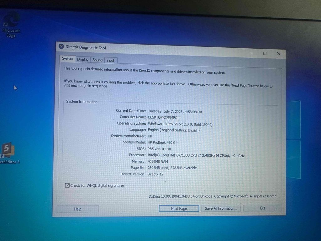 HP ProBook 430 G4 i3-7100U 4GB Bạc. Mua bán Laptop tại Quận Nam Từ Liêm Hà Nội được đăng bởi Dang lam hình 1