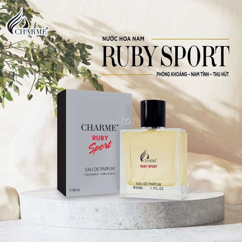 [CHÍNH HÃNG] NƯỚC HOA NAM CHARME RUBY SPORT 50ML