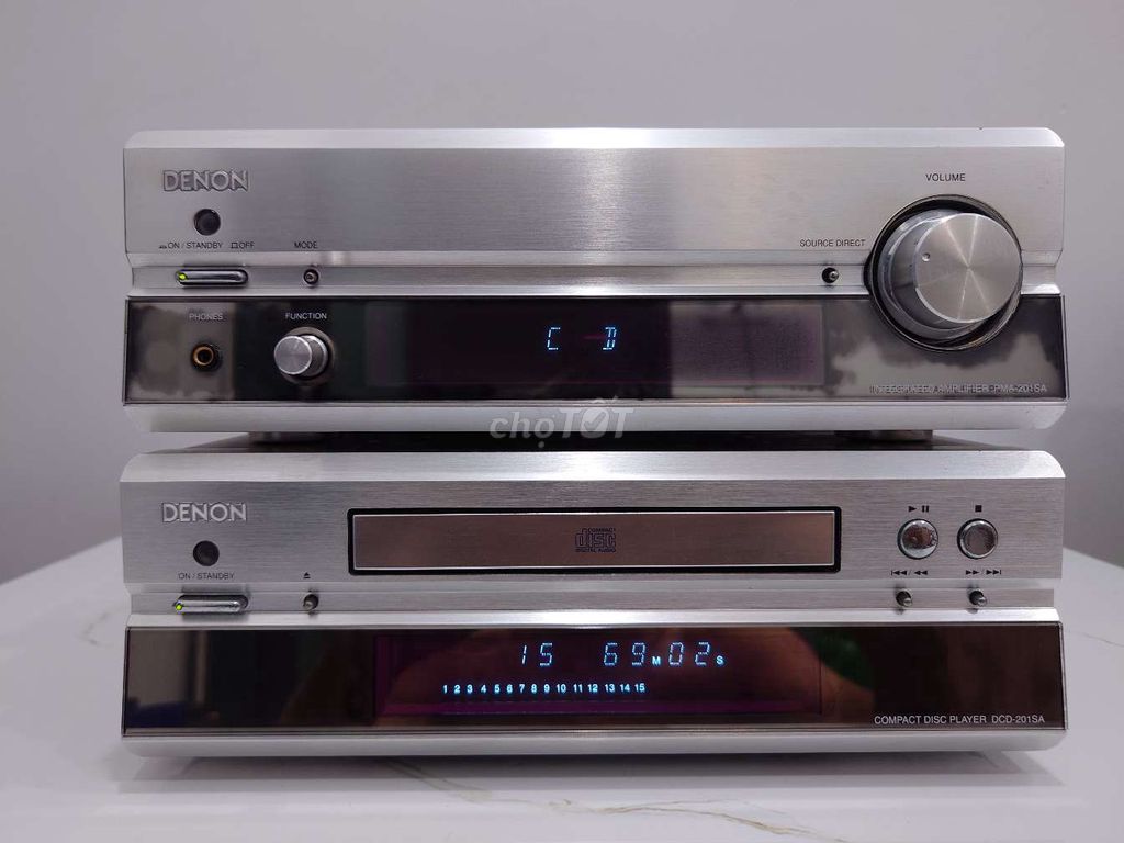 Ampli Denon PMA-201sa, 135W, đánh 2 cặp loa.