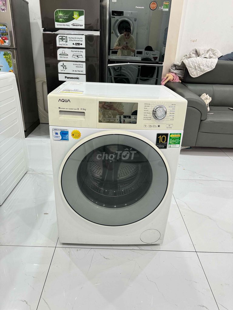 Thanh lý máy giặt aqua 8,5kg inverter, bao ship💥💥🍀