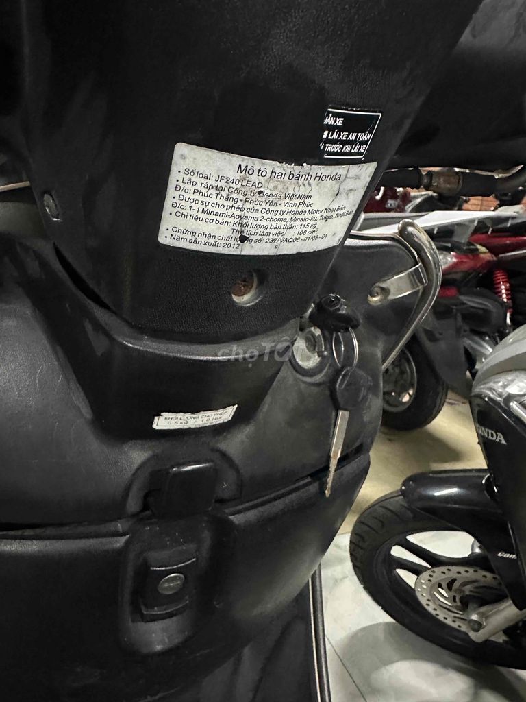 📌📣 Lead 2012 nguyên rin máy êm ru. Mua bán Xe máy tại Thành phố Huế Thừa Thiên Huế được đăng bởi Xe Máy Nhật Vy hình 6