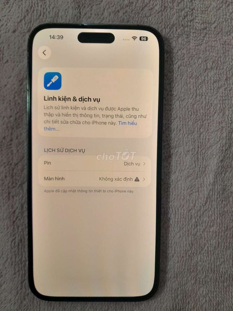 Iphone 14 promax (màn hình oled). Mua bán Điện thoại tại Quận Bình Thạnh Tp Hồ Chí Minh được đăng bởi Tran Quoc Tuan hình 1