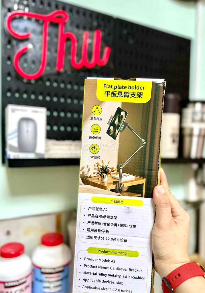 Giá đỡ điện thoại lười như hình. Mua bán Phụ kiện (Màn hình, Chuột...) tại Quận 8 Tp Hồ Chí Minh được đăng bởi út thu vui vẻ hình 1