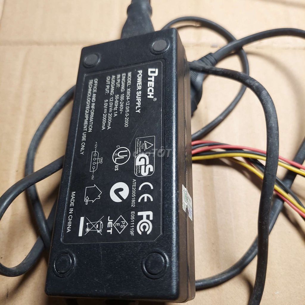 Nguồn DTECH XWM-1205-0-2000 12V/5V SATA/ATA. Mua bán Linh kiện (RAM, Card...) tại Quận 4 Tp Hồ Chí Minh được đăng bởi Mr Sỹ hình 1