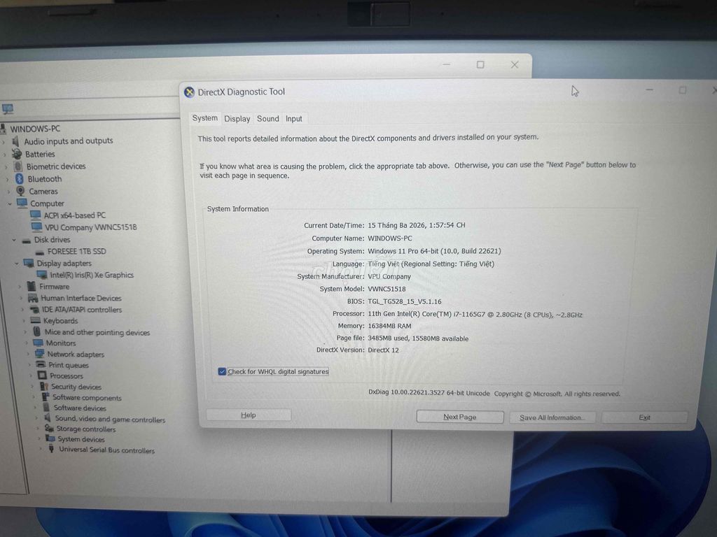 Sony Vaio VWNC5151B i7-1165G7 16GB/1TB. Mua bán Laptop tại Quận Gò Vấp Tp Hồ Chí Minh được đăng bởi HQ86 Thanh Lý Cầm đồ hình 1