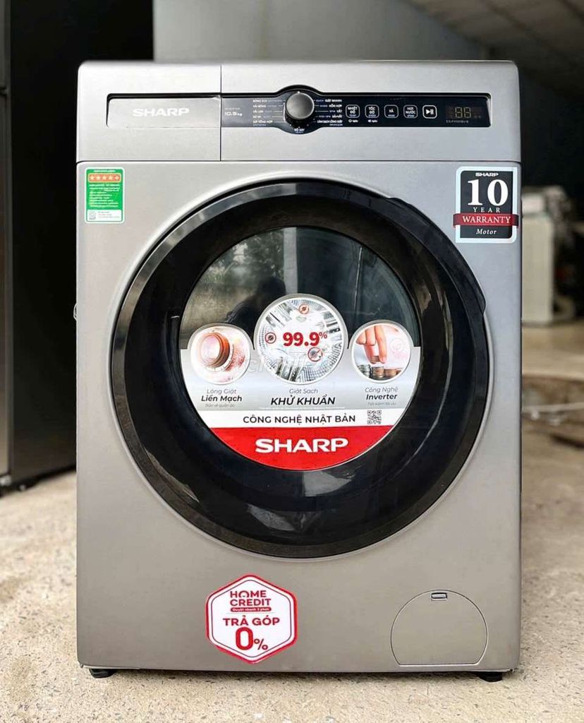 Máy giặt Sharp Inverter 10.5 kg ES-FH105BV-B