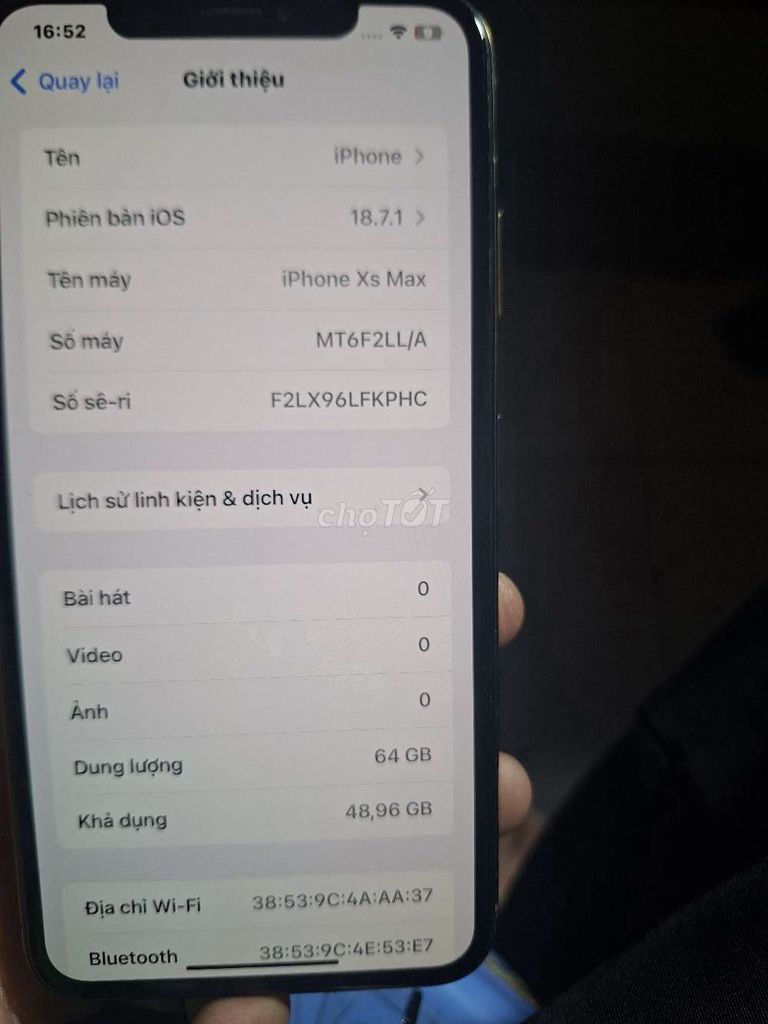 Apple iPhone Xs Max 64GB Vàng. Mua bán Điện thoại tại Thành phố Dĩ An Bình Dương được đăng bởi Giap Nguyen hình 1