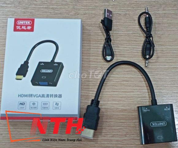 CÁP CHUYỂN ĐỔI HDMI RA VGA V128BBK UNITEK SỈ LẺ LH