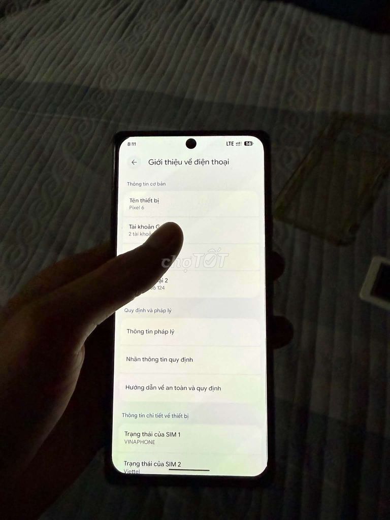 Google Pixel 6 Đen 2 SIM. Mua bán Điện thoại tại Thị xã Phước Long Bình Phước được đăng bởi Nguyễn khang hình 1