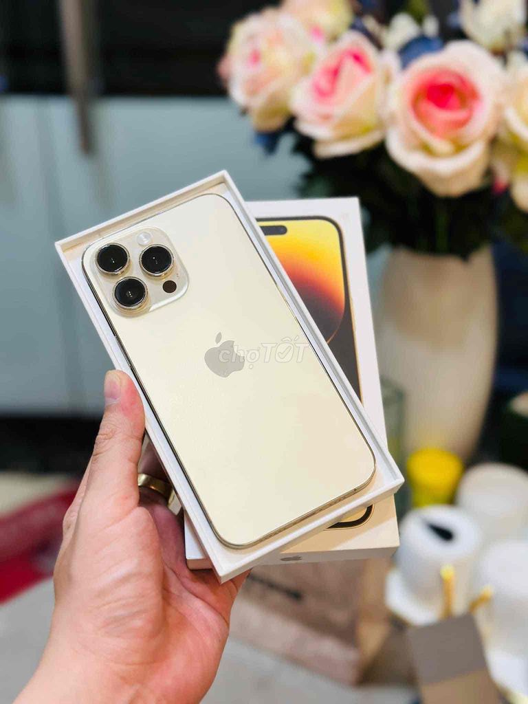 iPhone 14 Pro max Gold 128G FULLBOX APPLE 02/2024