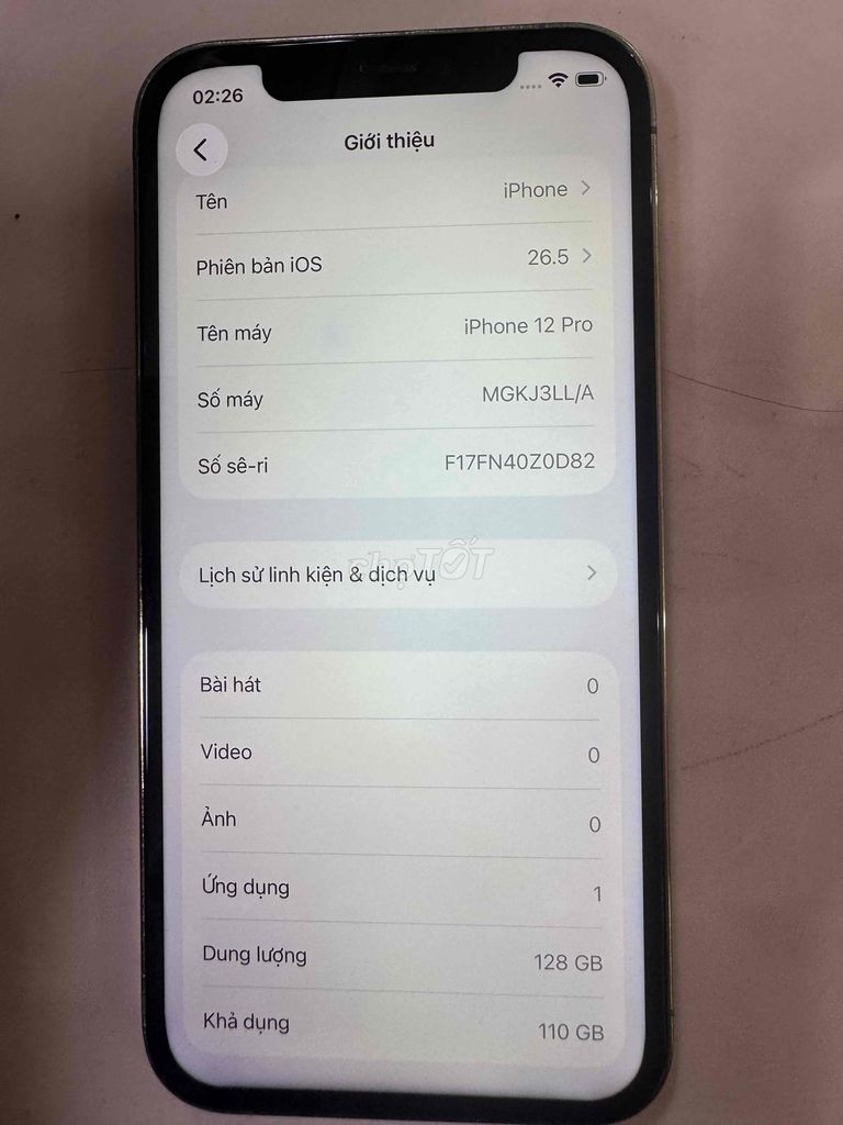 iPhone 12 Pro 128GB vàng. Mua bán Điện thoại tại Quận 6 Tp Hồ Chí Minh được đăng bởi Gia Hưng hình 1