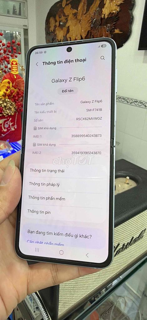 Samsung Galaxy Z Flip6 256GB Xám. Mua bán Điện thoại tại Quận 3 Tp Hồ Chí Minh được đăng bởi sơn tùng hình 1