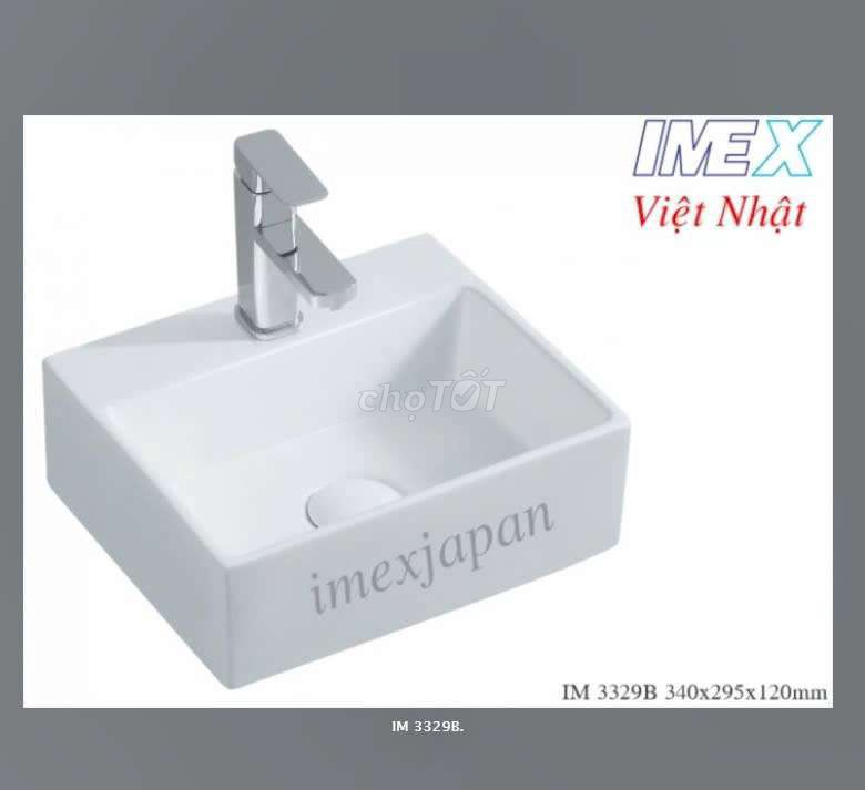 Lavabo rửa mặt IMEX Việt Nhật IM 3329B. Mua bán Thiết bị vệ sinh, nhà tắm tại Huyện Nhà Bè Tp Hồ Chí Minh được đăng bởi IMEX Việt Nhật hình 1