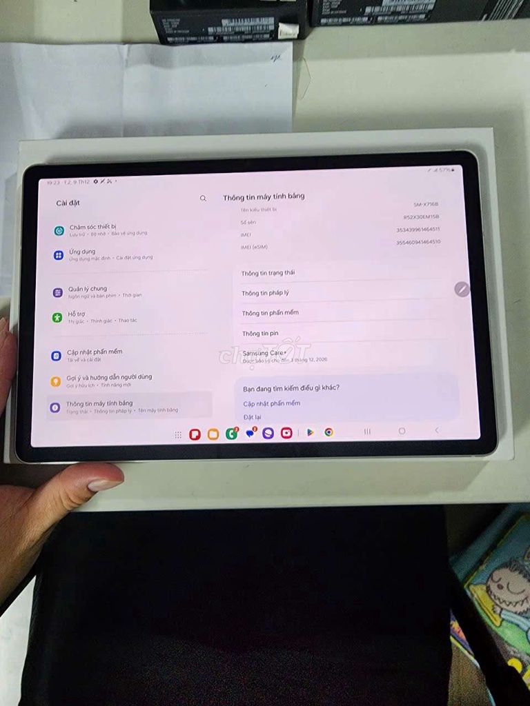 SamsungTab s9 5g 8.128gb ssvn bh 2 năm