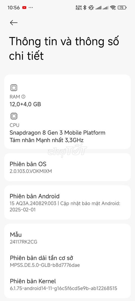 Xiaomi Redmi K80 256GB rom quốc tế . Mua bán Điện thoại tại Thành phố Ninh Bình Ninh Bình được đăng bởi Hưng hình 1