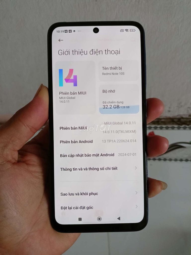 Xiaomi Redmi Note 10S ram 8/ 128GB  zin đẹp. Mua bán Điện thoại tại Quận Bình Thuỷ Cần Thơ được đăng bởi CH Thuan Mobile hình 1