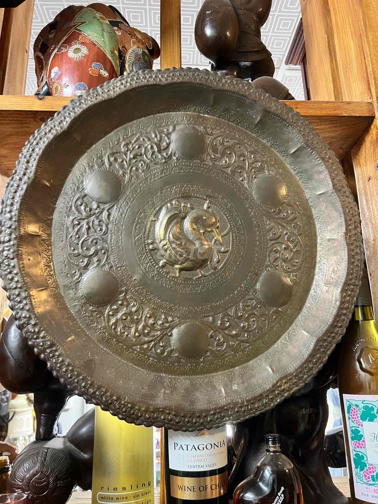 Mâm đồng cổ sưu tầm. Mua bán Đồ sưu tầm, đồ cổ tại Thành phố Thuận An Bình Dương được đăng bởi phong hình 1