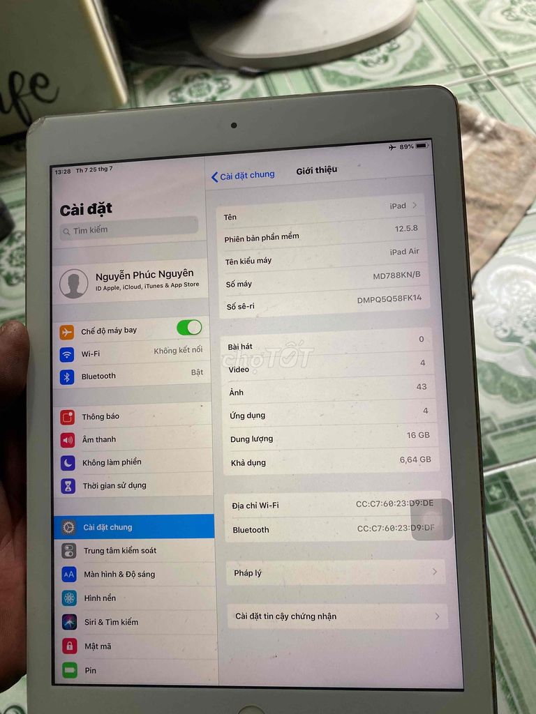 Apple iPad mini 10 inch 16GB. Mua bán Máy tính bảng tại Quận Bình Tân Tp Hồ Chí Minh được đăng bởi Canh Huynh hình 1