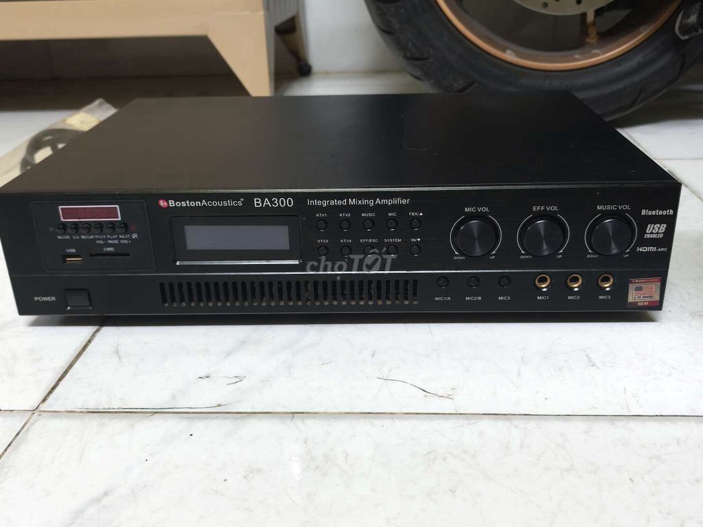 Amply karaoke Boston Acoustics BA300 Đen. Mua bán Tivi, Âm thanh tại Quận 8 Tp Hồ Chí Minh được đăng bởi Vương Đạo hình 1