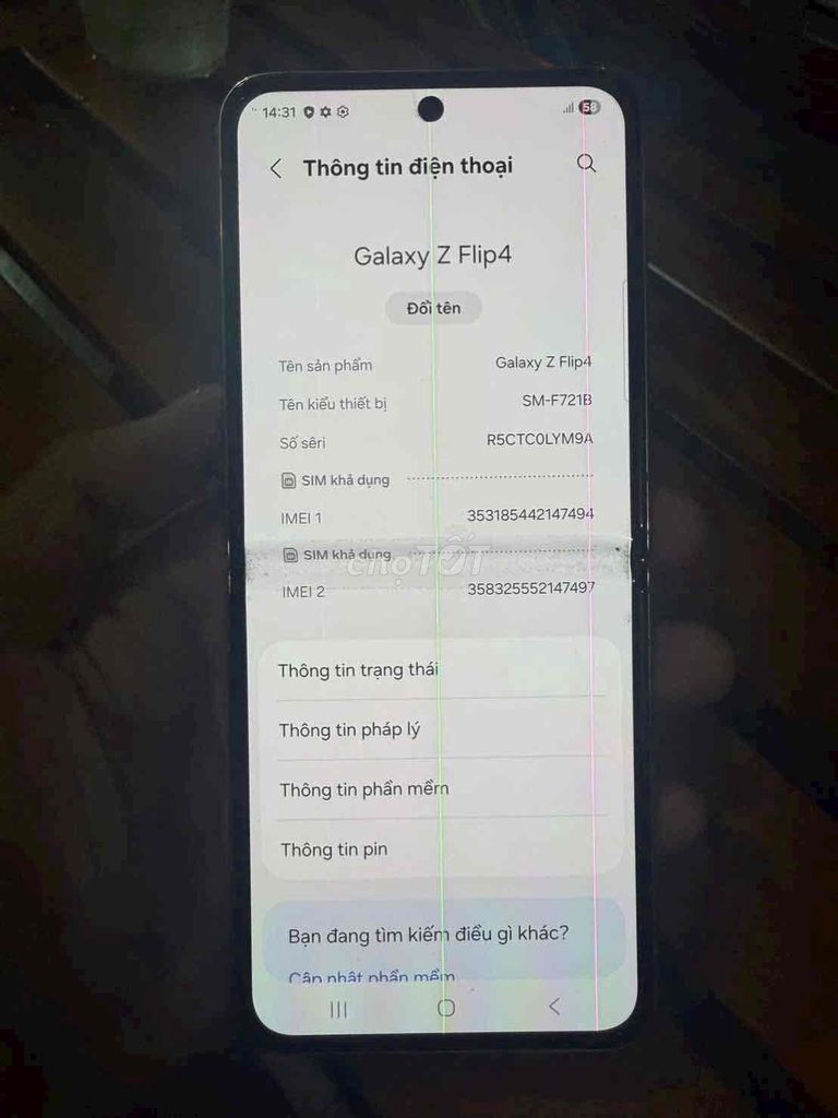 Samsung Galaxy Z Flip4 128GB Vàng. Mua bán Điện thoại tại Thành phố Tây Ninh Tây Ninh được đăng bởi cầm đồ  hình 1