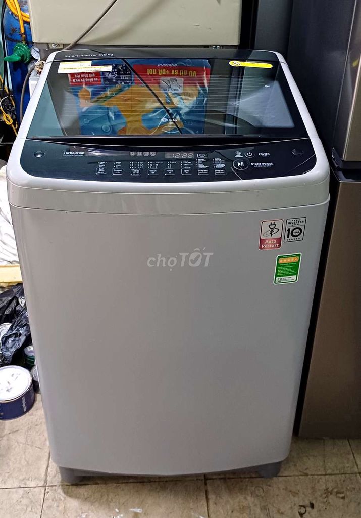 Máy giặt LG inverter 9.5kg zin bảo hành 3 tháng