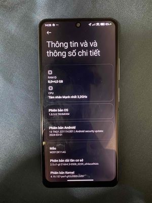 Xiaomi Poco F3 8GB/256GB Đa sắc