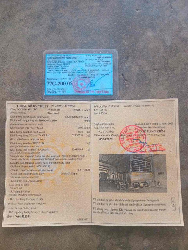 thaco olin 3,5 tấn thùng 5,1 m đời 211. Mua bán Xe tải, xe ben tại Huyện Phù Mỹ Bình Định được đăng bởi Vothanhhai1976 hình 7