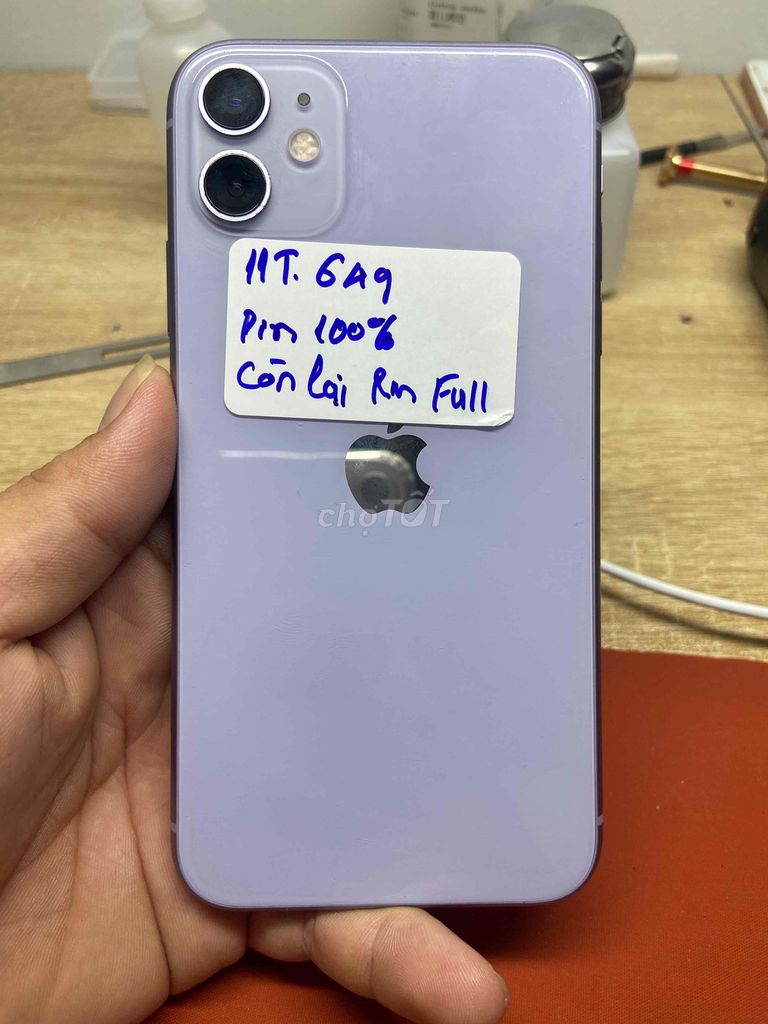 Apple iPhone 11 Tím Đã sử dụng. Mua bán Điện thoại tại Thành phố Buôn Ma Thuột Đắk Lắk được đăng bởi G Bảo hình 1