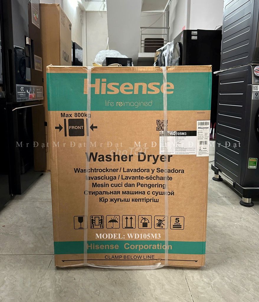 Máy giặt sấy Inverter 10.5 / 7kg HISENSE. WD105M3. Mua bán Máy giặt tại Quận 8 Tp Hồ Chí Minh được đăng bởi Trần Thiện Đạt hình 1