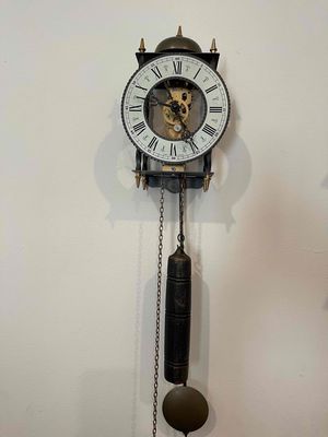 đồng hồ cổ qquả lắc HERMLE made in Germany lộ máy