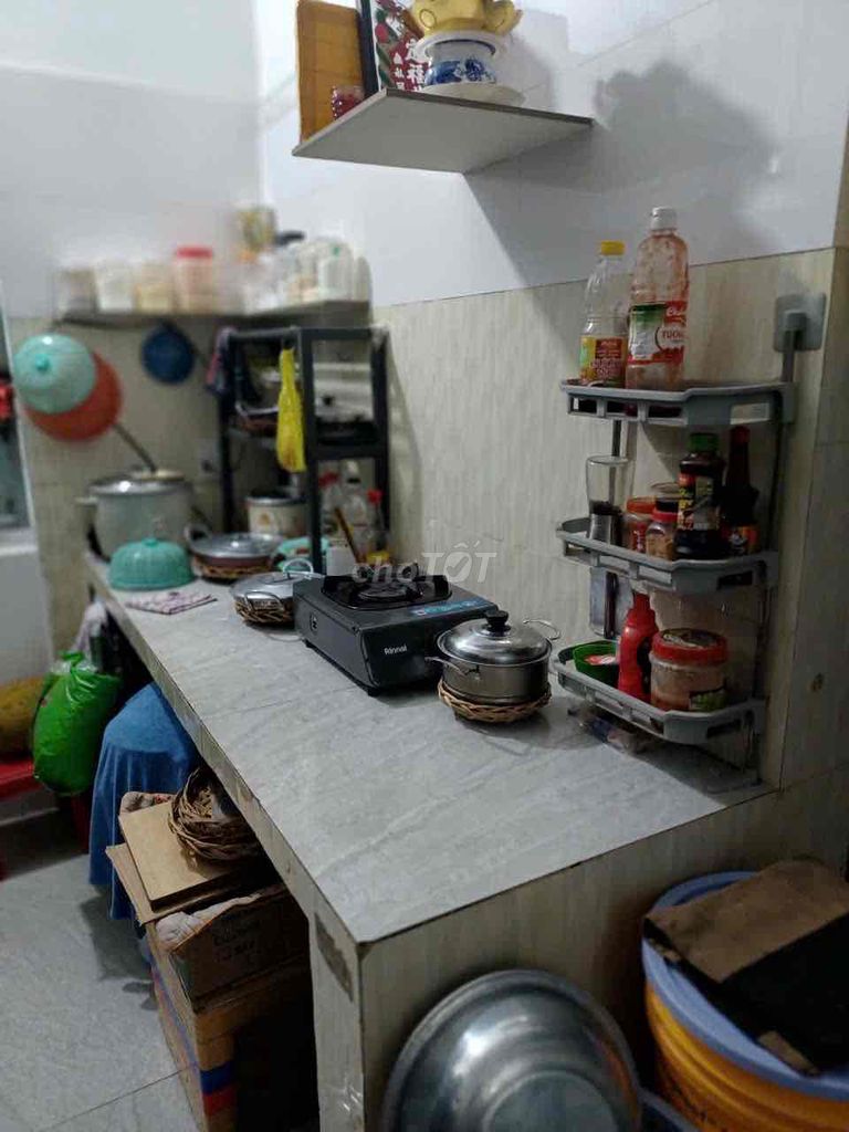Дом в переулке для авто, 4.2 x 13 м, 1 этаж, phường An Hội Đông, 4.5 млрд