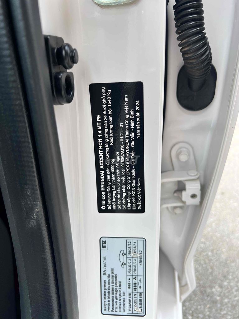 Hyundai Accent 2024 1.4 MT - 24000 km. Mua bán Ô tô tại Quận Hoàng Mai Hà Nội được đăng bởi QUANG TU hình 15