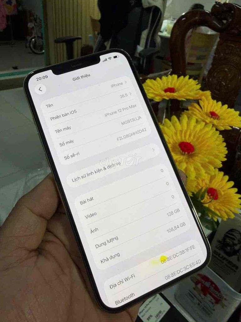 Apple iPhone 12 Pro Max 128GB Vàng Đã sử dụng. Mua bán Điện thoại tại Thành phố Biên Hòa Đồng Nai được đăng bởi thanh hình 1