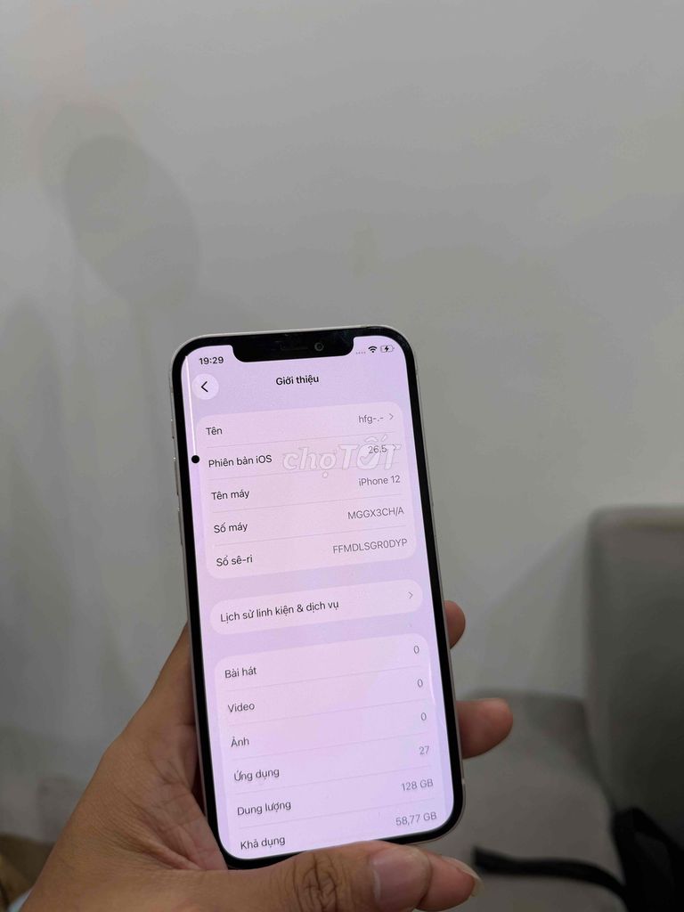 iPhone 12 128GB Trắng Đã sử dụng. Mua bán Điện thoại tại Quận Đống Đa Hà Nội được đăng bởi Ng Hoang Anh hình 1