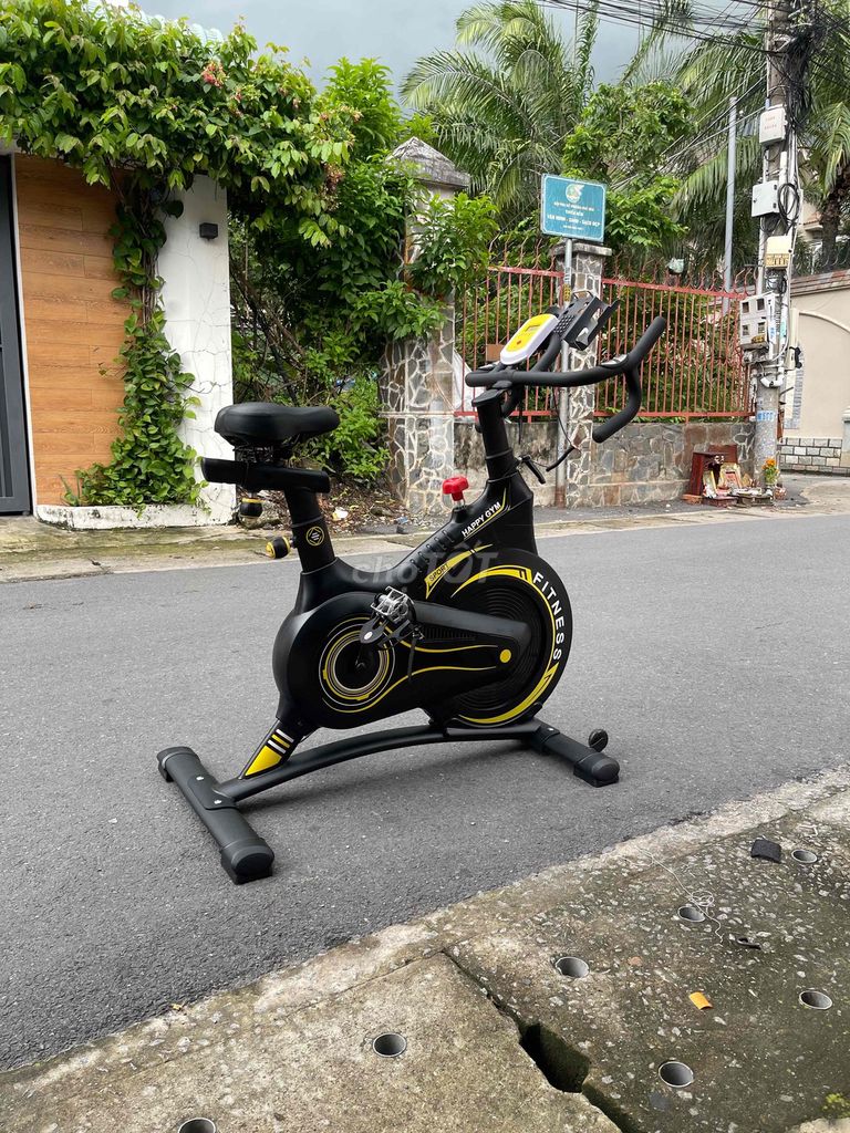 Xe đạp tập thể dục Khung thép Đen, Vàng