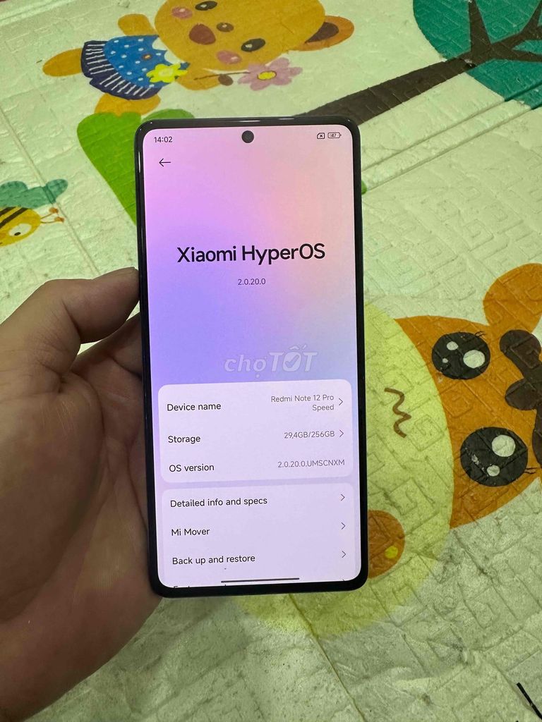 Xiaomi Redmi Note 12 Pro Speed 8GB/256GB Xanh. Mua bán Điện thoại tại Quận Hoàng Mai Hà Nội được đăng bởi Yến Trang hình 1