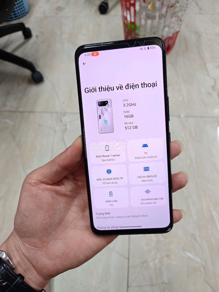 ROG Phone 7 series 512GB Trắng. Mua bán Điện thoại tại Quận Nam Từ Liêm Hà Nội được đăng bởi Phạm Hùng hình 1