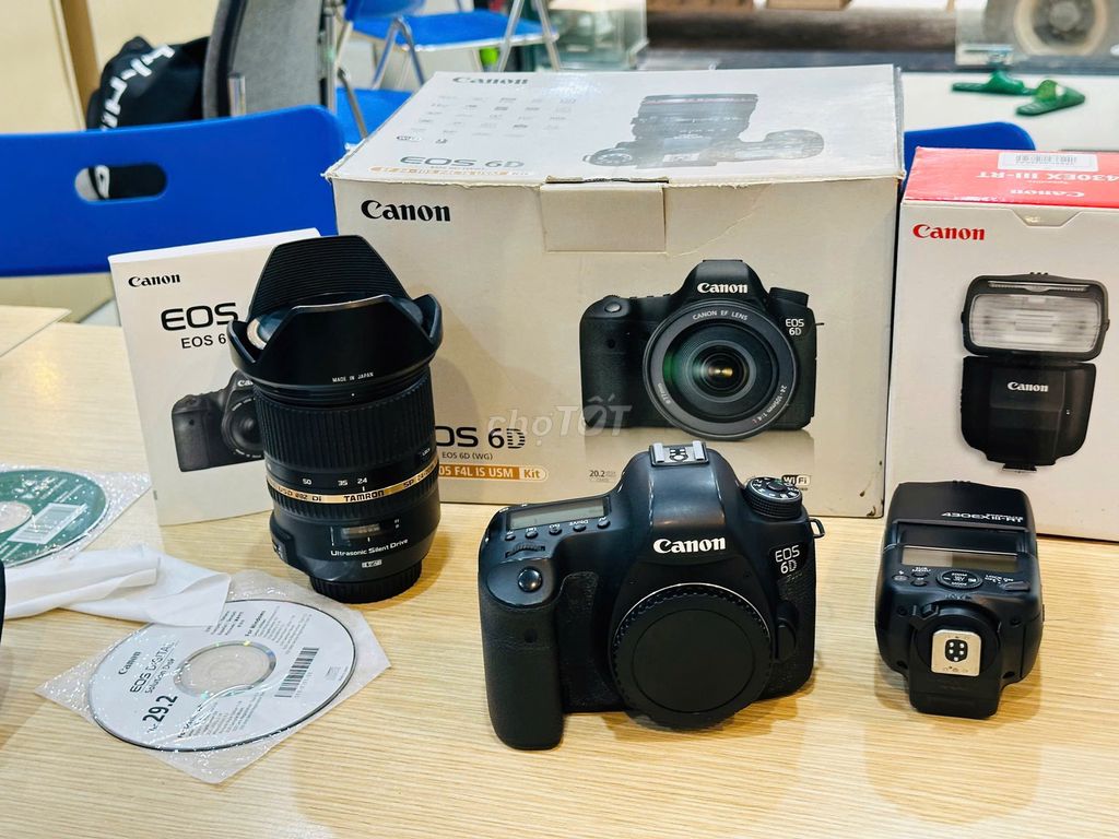 Máy ảnh Canon 6D KÈM TAMRON 24 70 F2.8 VC FULLBOX. Mua bán Máy ảnh, Máy quay tại Quận Đống Đa Hà Nội được đăng bởi Thế Hoàng hình 1