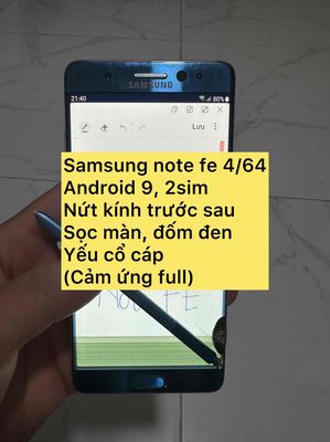 Samsung note fe 4/64. Mua bán Điện thoại tại Thành phố Thủ Đức Tp Hồ Chí Minh được đăng bởi Phạm Văn Thạch