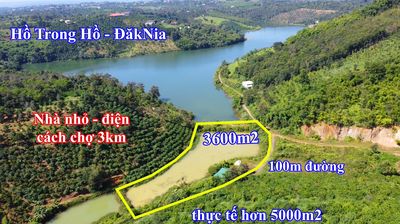Bán 5000m2 đất view hồ đẹp ĐăkNia Thành phố Gia Nghĩa giá 1.1 tỷ