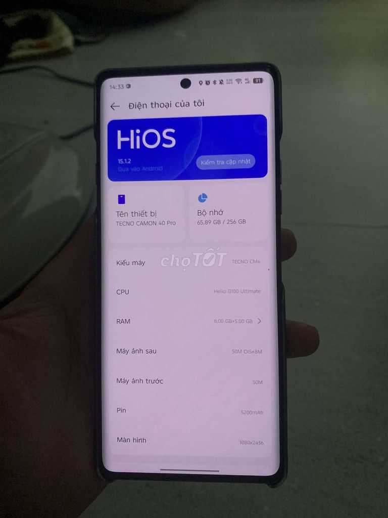 Tecno Camon 40 Pro 256GB Xám. Mua bán Điện thoại tại Thành phố Thuận An Bình Dương được đăng bởi Quai hình 1